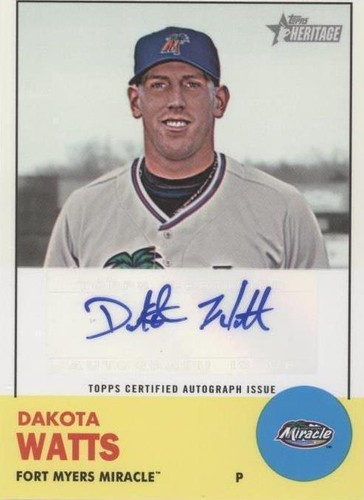 2012 Topps Heritage Minor League Edition - Dakota Watts #ROA-DW
