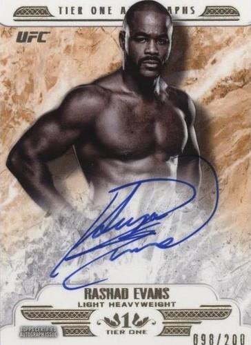 2017 Topps UFC Knockout - Rashad Evans #T1A-RE
