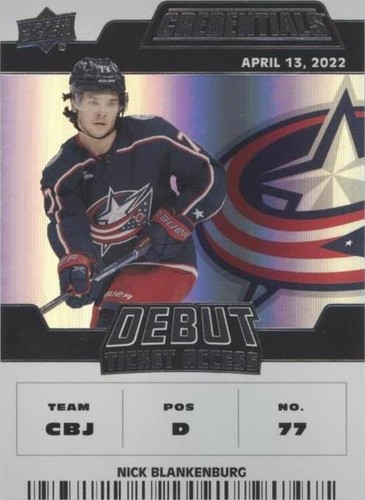 2022-23 Upper Deck Credentials - Nick Blankenburg #119