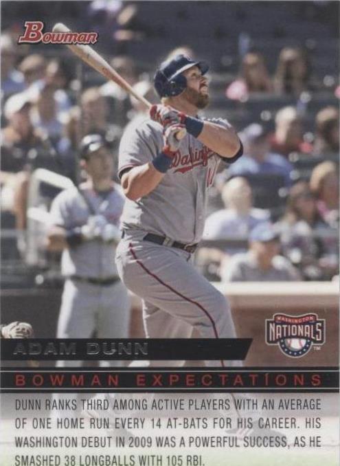 Bowman 2010 - Adam Dunn Chris Marrero #BE21