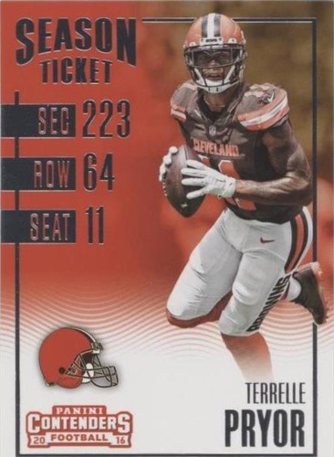 2016 Panini Contenders Terrelle Pryor #84