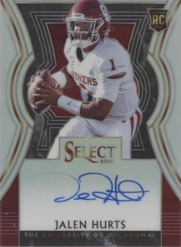 スポーツ選手 leaf AUTHENTIC DRAFT SIGNATURE 2020 Leaf Draft #15 Jalen Hurts GRADED 10 Gem Mint RC Rookie