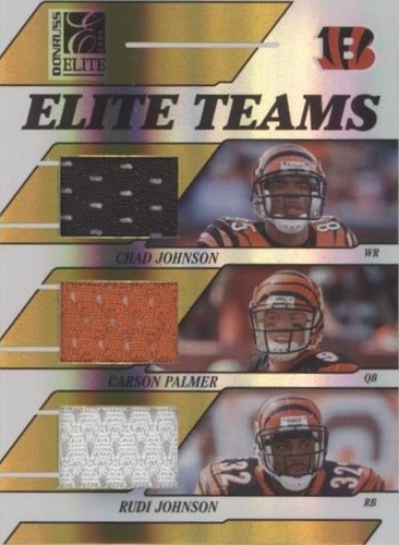 2006 Donruss Elite Carson Palmer Chad Johnson Rudi Johnson #ET-5