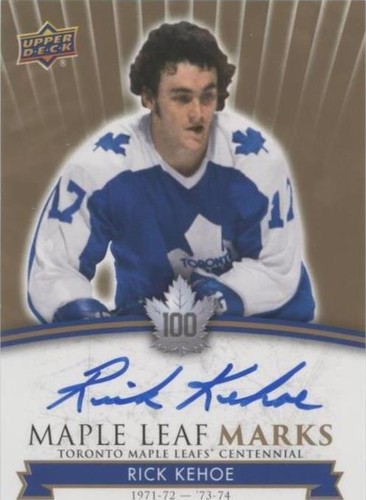 2017 Upper Deck Toronto Maple Leafs Centennial - Rick Kehoe #MLM-KE