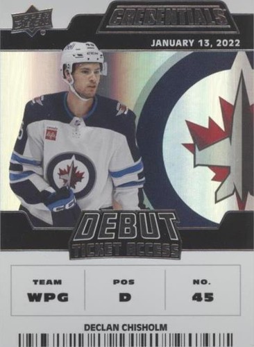 2022-23 Upper Deck Credentials - Declan Chisholm #105