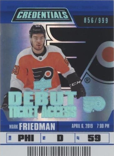 2019-20 Upper Deck Credentials - Mark Friedman #80
