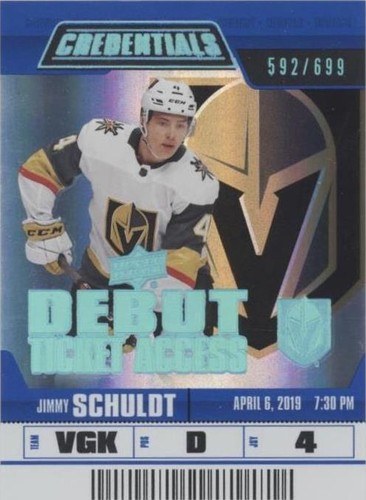 2019-20 Upper Deck Credentials - Jimmy Schuldt #104