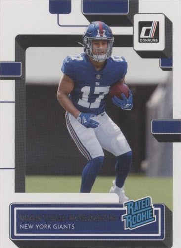 WAN'DALE ROBINSON 2022 PANINI SELECT #174 GIANTS ROOKIE BLUE PRIZM
