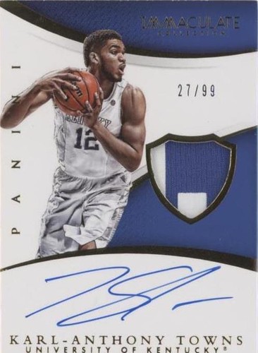 2015 Panini Immaculate Collection Collegiate - Karl-Anthony Towns #341