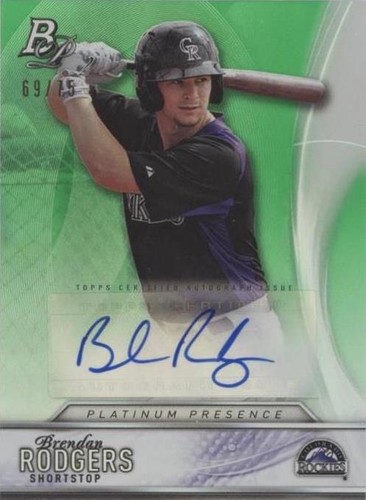 2016 Bowman Platinum - Brendan Rodgers #PPA-BR