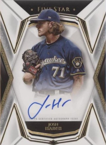 2019 Topps Five Star - Josh Hader #FSA-JH