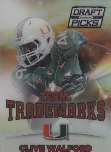 2015 Panini Prizm Collegiate Draft Picks Clive Walford #9