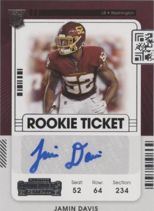 2021 Panini Contenders Jamin Davis #151