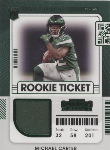 2021 Panini Contenders Michael Carter #RSV-MCA