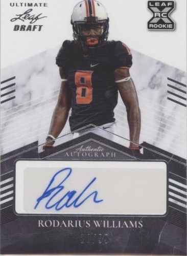 2021 Leaf Ultimate Draft Rodarius Williams #BA-RW2