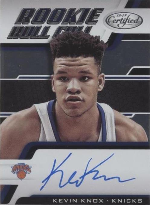 Certificado Panini 2018-19 - Kevin Knox #RRC-KK