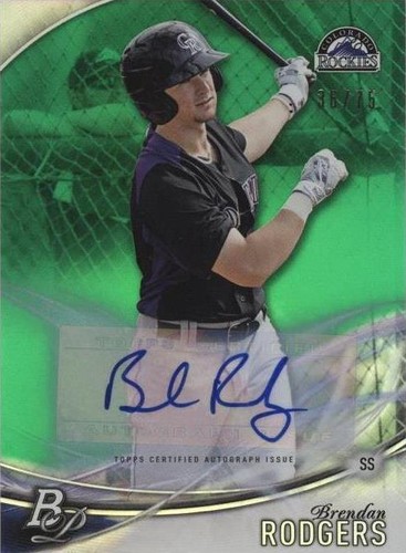 2016 Bowman Platinum - Brendan Rodgers #TPA-BR