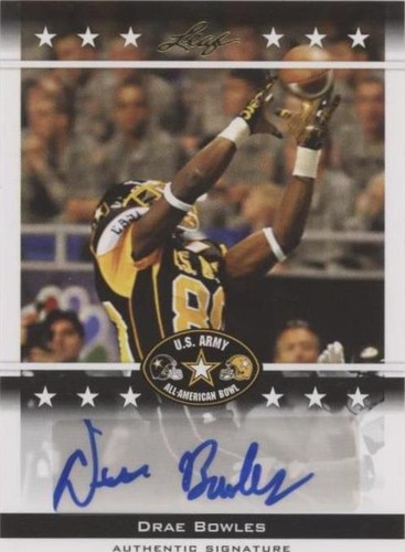 2012 Leaf U.S. Army All-American Bowl Drae Bowles #BA-DB1