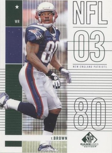 2003 SP Game Used Edition Troy Brown #55