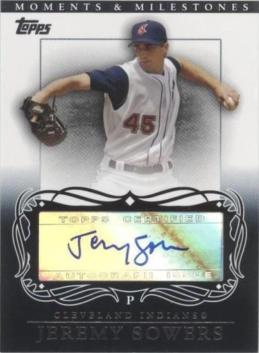 2007 Topps Moments & Milestones - Jeremy Sowers #MA-JS