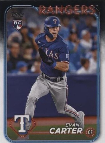 2024 TOPPS EVAN CARTER #280 ROOKIE OUTFIELD TEXAS RANGERS