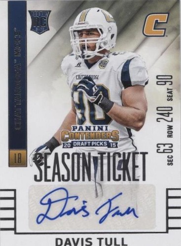 2015 Panini Contenders Draft Picks Davis Tull #274