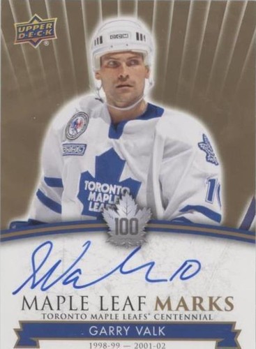 2017 Upper Deck Toronto Maple Leafs Centennial - Garry Valk #MLM-GV