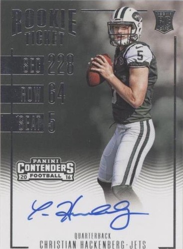 2016 Panini Contenders Christian Hackenberg #304