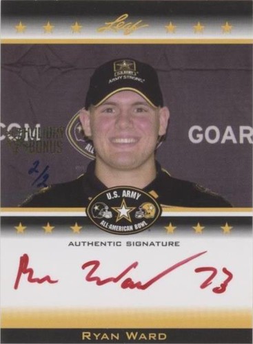 2012 Leaf U.S. Army All-American Bowl Ryan Ward #TA-RW1