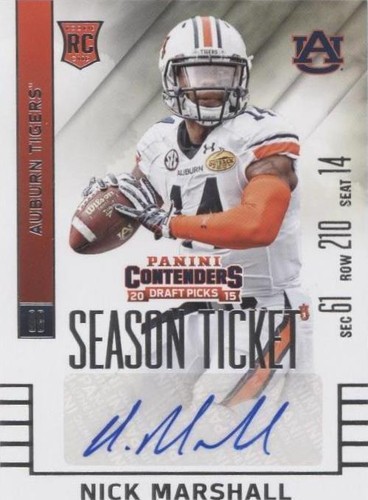 2015 Panini Contenders Draft Picks Nick Marshall #229