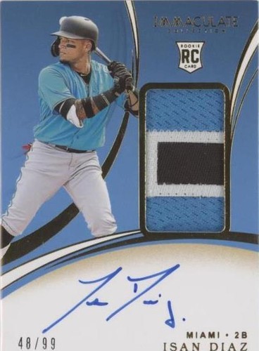 2020 Panini Immaculate Collection - Isan Diaz #123