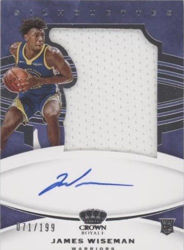 2020-21 Crown Royale Asia Red Die-Cut James Wiseman RC