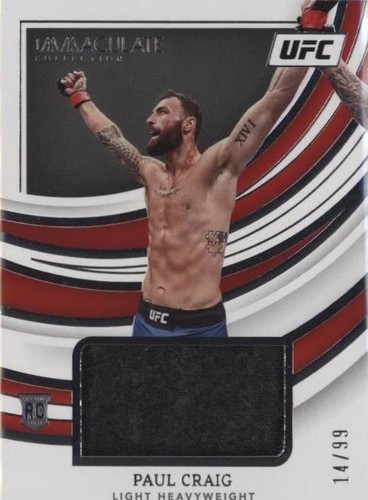 2022 Panini Immaculate Collection UFC - Paul Craig #FN-PCR