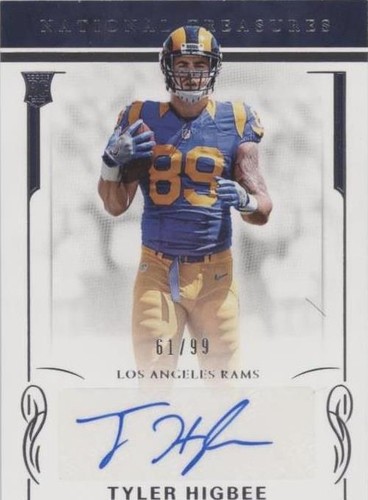 2016 Panini National Treasures Tyler Higbee #158