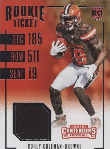 2016 Panini Contenders Corey Coleman #24