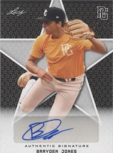 2020 Leaf Perfect Game National Showcase - Brayden Jones #BA-BJ1