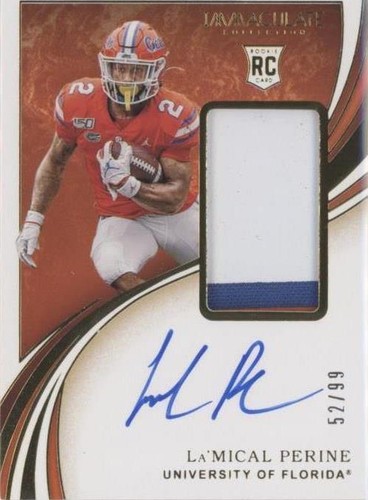 2020 Panini Immaculate Collection Collegiate La'mical Perine #139