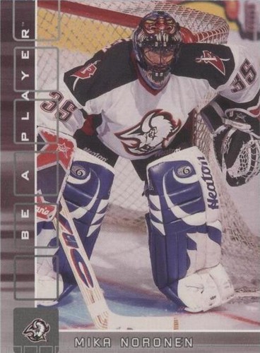 2001-02 In the Game Be A Player Memorabilia - Mika Noronen #24