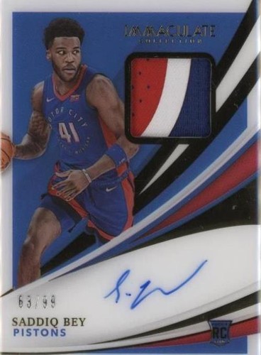 2020-21 Panini Immaculate Collection - Saddiq Bey #110