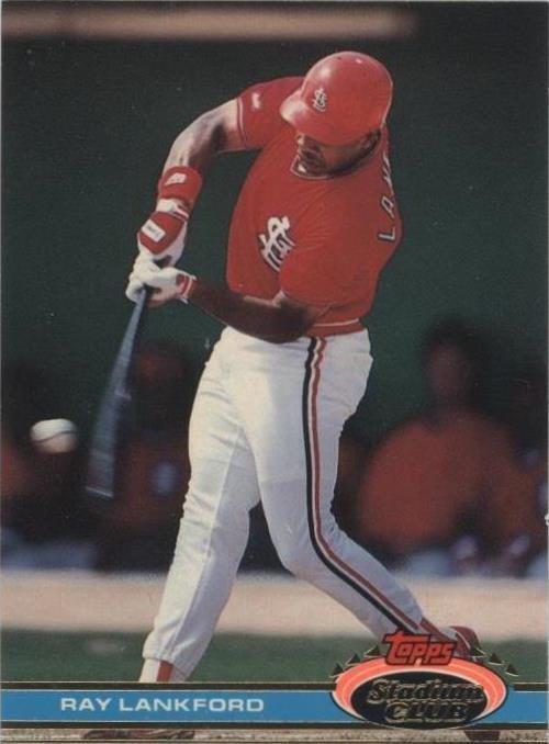 Topps Ray Lankford Baseball Sports Trading Cards Topps Ray Lankford Baseball Sports Trading Cards