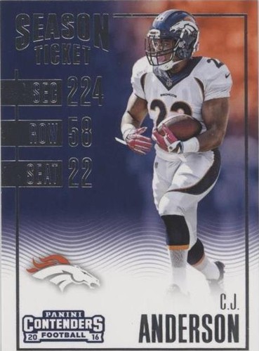 2016 Panini Contenders C.J. Anderson #65