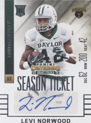 2015 Panini Contenders Draft Picks Levi Norwood #212
