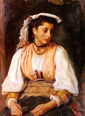 Oil painting Pippa-Sir-John-Everett-Millais-oil-painting young woman portrait