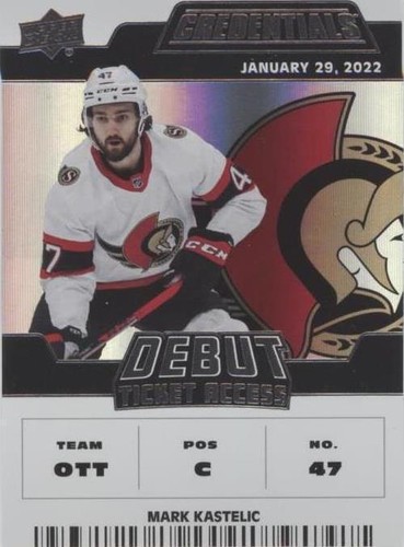 2022-23 Upper Deck Credentials - Mark Kastelic #145
