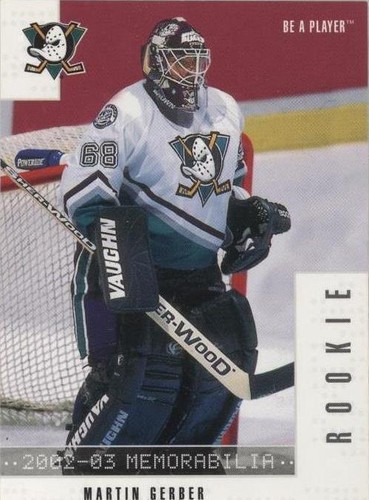 2002-03 In the Game Be A Player Memorabilia - Martin Gerber #293
