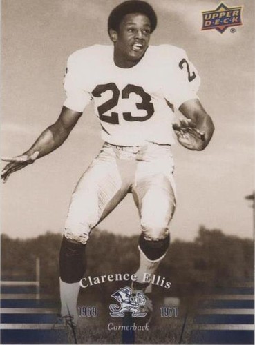 2013 Upper Deck University of Notre Dame Clarence Ellis #20