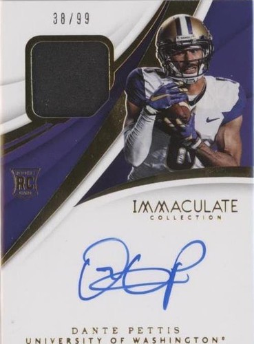 2018 Panini Immaculate Collection Collegiate Dante Pettis #119