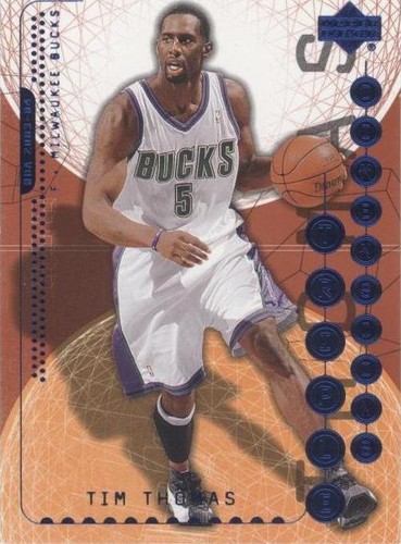 2003-04 Upper Deck Triple Dimensions - Tim Thomas #46