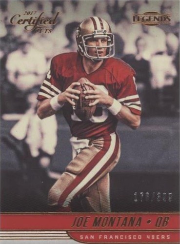 2017 Panini Certified Cuts Joe Montana #104