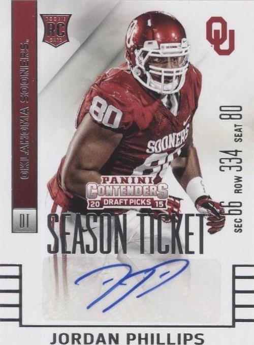 2015 Panini Contenders Draft Picks Jordan Phillips #206